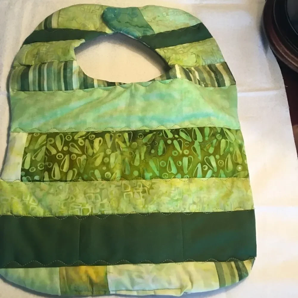3/$25 or $12 ea. NWT Handmade Reversible Quilted Baby Bib. 3/$25.
